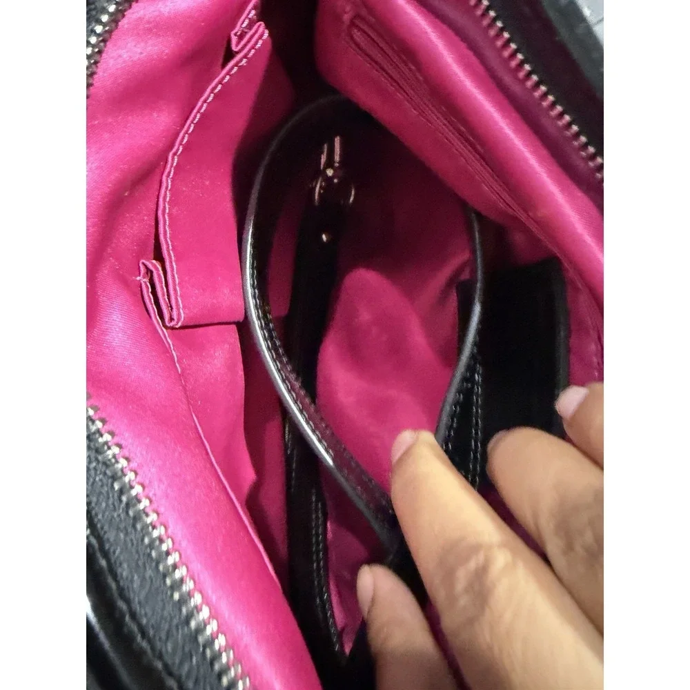 Coach Black Patent Leather Poppy  Shoulder Bag 18673 Purse Y2K F